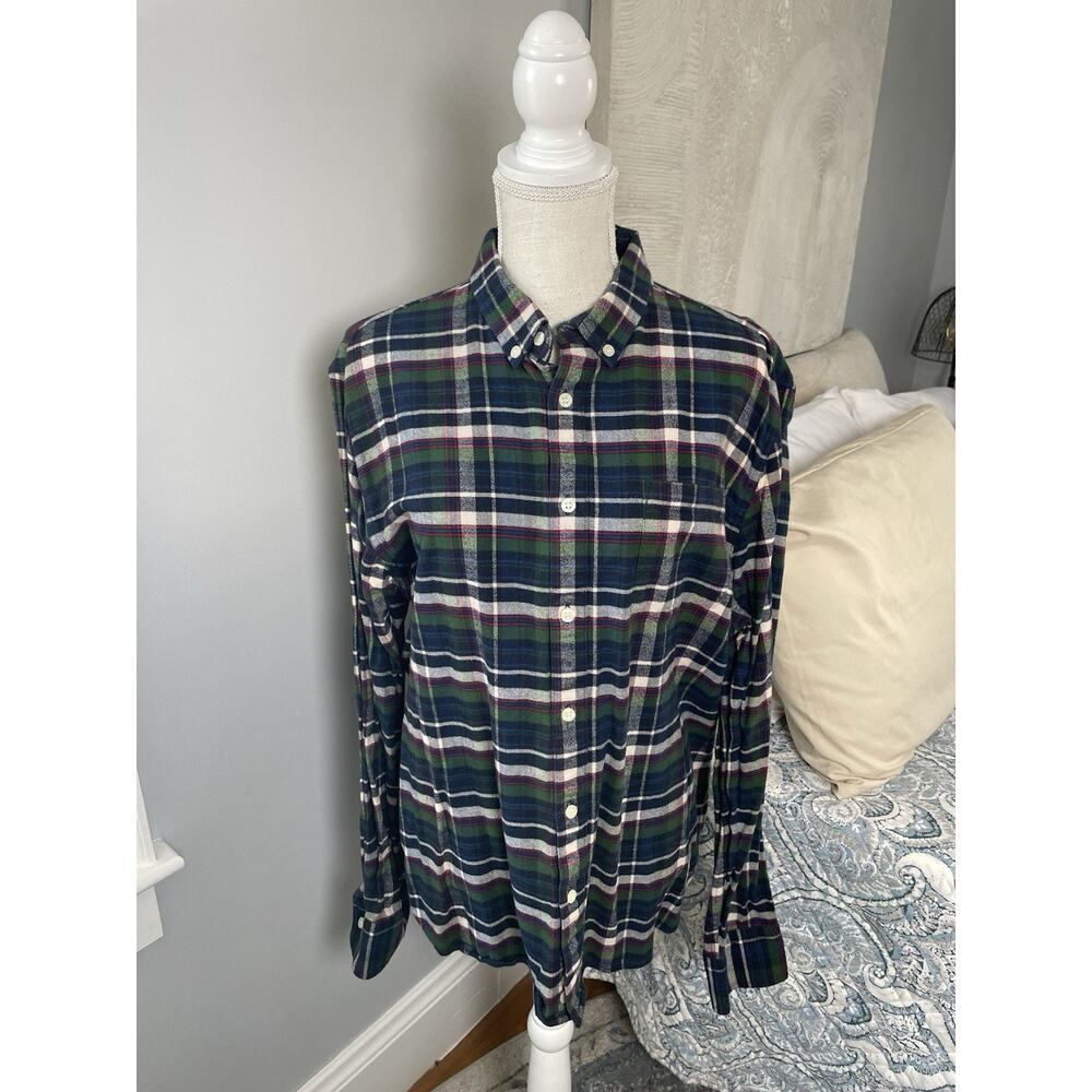 Penfield Classic Fit Flannel Shirt XL Green Plaid Button Down Mens